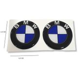 Bmw Uyumlu Sticker 2 Li Set 5x5 Cm Bmw Logo , Bmw Etiket Damla