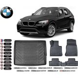 Bmw X1 2009 Model Bagaj Havuzu Araca Özel Siyah Extra Havuzlu Paspas Takımı