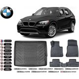 Bmw X1 2014 Model Bagaj Havuzu Araca Özel Siyah Extra Havuzlu Paspas Takımı