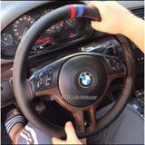 Bmw X1 M Logolu Oto Deri Dikmeli Direksiyon Kılıfı