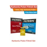 Bmw X3 E83 20d N47 Motor Filtron Filtre Bakım Seti 2008-2011 Hava+yağ+karbonlu Polen