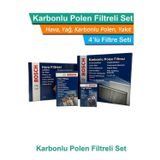 Bmw X3 E83 30d M57 Motor Bosch Filtre Bakım Seti 2004-2006 Hava+yağ+yakıt+karbonlu Polen