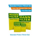 Bmw X3 E83 30d M57 Motor Mann Filtre Bakım Seti 2004-2006 Hava+yağ+yakıt+standart Polen