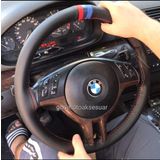Bmw X3 M Logolu Oto Deri Dikmeli Direksiyon Kılıfı