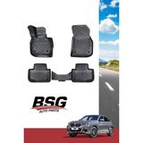 Bmw X4 F26 3D Havuzlu Paspas Bsg Siyah 2018 2021 - Gri - Siyah