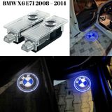 Bmw X6 E71 2008 2014 Uyumlu Kapı Altı Led Aydınlatma Araca Özel 3 Boyutlu Logo Lazer Işık 2li Set