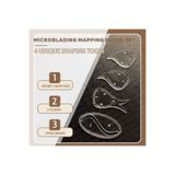 Bmx 1 set 4 model Çizim Kaş Tasarım Cetvel Microblading Şekillendirme Kalıcı Makyaj Çizim Cetvel Dövme