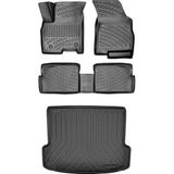 Bmy Oto Aksesuar Citroen C4 Picasso 5 Koltuklu 2013 Sonrası 3D Araca Özel Paspas ve Bagaj Havuzu Set - Siyah