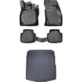Bmy Oto Aksesuar Mini Cooper R56 2006-2013 3D Araca Özel Paspas ve Bagaj Havuzu Set - Siyah
