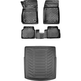 Bmy Oto Aksesuar Opel Insignia Sporttourer 2008-2017 3D Araca Özel Paspas ve Bagaj Havuzu Set - Siyah