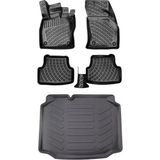 Bmy Oto Aksesuar Opel Vectra C 2002-2008 3D Araca Özel Paspas ve Bagaj Havuzu Set - Siyah