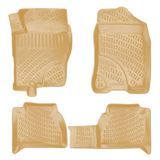 Bmy Oto Aksesuar Rizline Nissan Navara 2005-2013 İle Uyumlu 3D Havuzlu Paspas Bej BMG-BP0196