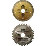 BN-5 115 Ahşap Kesici Mermer Fayans Kesme 115 mm Disk Seti Spiral Taşlama Kesici Diskleri Avuç Taşlama - 0