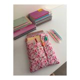 BN ÇAKİ PEMBE ÇITIR ÇİÇEKLİ TABLET KILIFI 21X28 CM