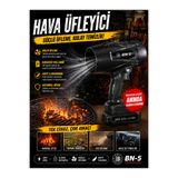 BN5 Egonex BN-5 H27 (FÖN MODEL)(ŞARJLI & 2-BATARYA) HAVA ÜFLEYİCİ FAN KÖRÜK (36V & 2000W)(PLS.ÇANTALI)