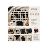 BNA Comfortstep 50 Adet Saten Mini Fiyonk 30x30 mm El Yapımı Kurdele Fiyonk Hediyelik Nikah Şekeri Süsleme Aksesuarı