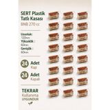 BNB Tiramisu Cup 270 cc 24 Adet Kapaklı Sert Mika Plastik Sunum Kasesi