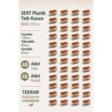 BNB Tiramisu Cup 270 cc 48 Adet Kapaklı Sert Mika Plastik Sunum kasesi