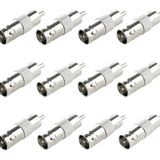 Bnc Dişi Rca Erkek Çevirici Adaptör (Konnektör) | Cctv Kamera Dvr Güvenlik Görüntü Ses Dönüştürücü 75 Ohm - 2 Adet