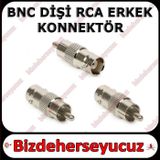 BNC DİŞİ - RCA ERKEK KONNEKTÖR