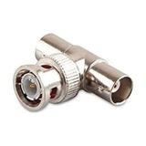 Bnc M To 2 Bnc F T 50 Li Paket Connector - Çok Renkli