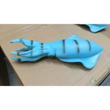BNG STR Plastik Oyuncak Büyük Boy Turkuaz Kalamar Squid 20 cm - Çok Renkli