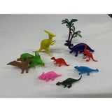 BNG STR Plastik Oyuncak Dinozor Seti Dinozorlar 10 Parça Dinazor Çok Renkli Hayvan Figürü