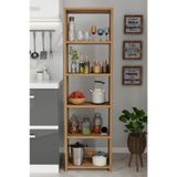 BNK Modüler 5 Raflı Çok Amaçlı Mutfak Rafı Kiler Düzenleyici Mutfak Organizer Depolama Ünitesi 40x22x150 cm