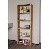 BNK Modüler 5 Raflı Kitaplık, Ofis & Salon Kitaplığı,Çok Amaçlı Modern Raf Ünitesi ,Mutfak,Banyo Dolabı Çam