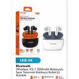Bnl Ticaret TWS Bluetooth 5.4 Kulak İçi Kablosuz Kulaklık - Gürültü Engelleme Oyuncu ve Telefon Kulaklığı Hi-Fi Ses - Beyaz