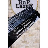 BnP LAZER İSME ÖZEL PLEKSİ MARKALAMA PİANO BLACK PLAKALIK ( 2 ADET )
