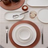 BNVFR26YS51039 Bone V Form 26 Parça Yemek Takımı Mat Bronz File