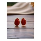 Bo Takı ve Aksesuar Vintage bordo küpe