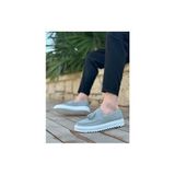 BOA BA0154 Gri Süet Püsküllü Erkek Ayakkabı Bağcıksız Düz Taban Suni Deri Günlük Kullanım İçin