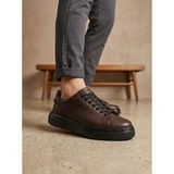 BOA BLF-010 Erkek Sneaker Günlük Casual Spor Ayakkabı Kahverengi Siyah Taban - Standart
