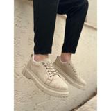 BOA Erkek Günlük Ayakkabı Krem Süet Akıllı Lastik Bağcık Yüksek Taban BA0245 - Bej