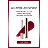 BOBBI BROWN Luxe Matte Liquid Lipstick - 8 Saate Kadar Kalıcı Likit Mat Ruj - Plum & Done - 6ml