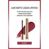 BOBBI BROWN Luxe Matte Liquid Lipstick - 8 Saate Kadar Kalıcı Nemlendirme Etkili Likit Mat Ruj - Claret - 6ml