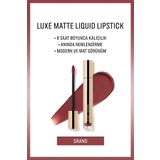 BOBBI BROWN Luxe Matte Liquid Lipstick - 8 Saate Kadar Kalıcı Nemlendirme Etkili Likit Mat Ruj - Grand - 6ml