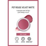 BOBBI BROWN Pot Rouge Velvet Matte - Çok Amaçlı Mat Bitişli Krem Allık & Ruj - Soft Plum