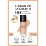 Bobbi Brown Weightless Skin 24 Saat Kalıcı Likit Fondöten Spf 15 - Doğal Ve Mat Bitişli - Cool Beige - 30 Ml