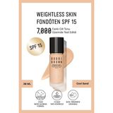 Bobbi Brown Weightless Skin 24 Saat Kalıcı Likit Fondöten Spf 15 - Doğal Ve Mat Bitişli - Cool Sand - 30 Ml
