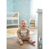 Bobişko Laura Baby Erkek Bebek Çocuk Alt Üst Eşofman Takımı - 18 - 24 Ay - Bej