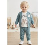 Bobişko Laura Baby Erkek Bebek Çocuk Sevimli Desen 3lü Eşofman Takımı - 9 - 12 Ay - Yeşil