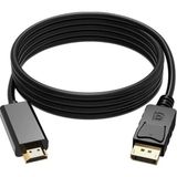 Boblov 3 Metre Displayport To HDMI Kablo 3m Dp HDMI Displayden HDMI Çevirici Kablo