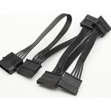 Boblov 4 Pin Molex To 5 Sata Güç Kablosu Molex Ide 4 Pin To 5 Port Sata Power HDD Güç Çoklayıcı Kablosu 60 cm