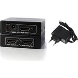 Boblov Adaptörlü 2 Port HDMI Splitter HDMI Çoklayıcı 1 Girişi 2 Çıkış HDMI Splitter 1.4V