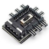 Boblov Fan Kontrol 8 Kanal 3 Pin Fan Splitter - Çoklayıcı
