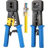 Boblov Nesil RJ45 Pense EZRJ45 Sıkma Pensesi Turuncu Renk ile RJ11 RJ12 RJ45 Ethernet Konektörü Kesme Soyma