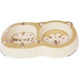 Bobo BO-3140Z 200+250 ml Woof Bambu İkili Mama ve Su Kabı